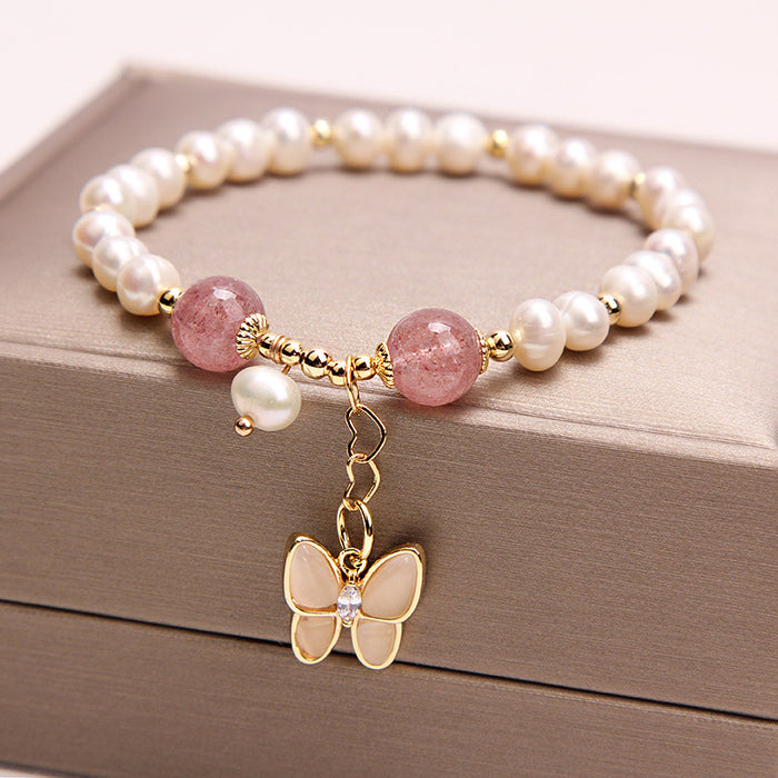 Female Opal Butterfly Bracelet
