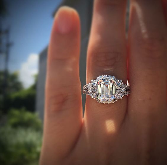 Carat Shaped Diamond Female Wedding Ring