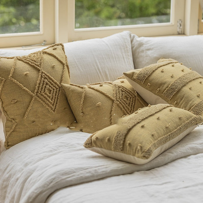 Geometric Loop Velvet Cushion Velvet Room Pillow