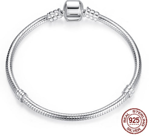 Sterling Silver Charm Chain Fit Original Bracelet Bangle