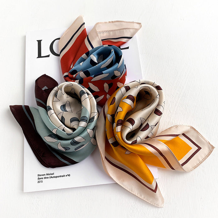 NOEL Fashion Printed Thin Silk Scarves