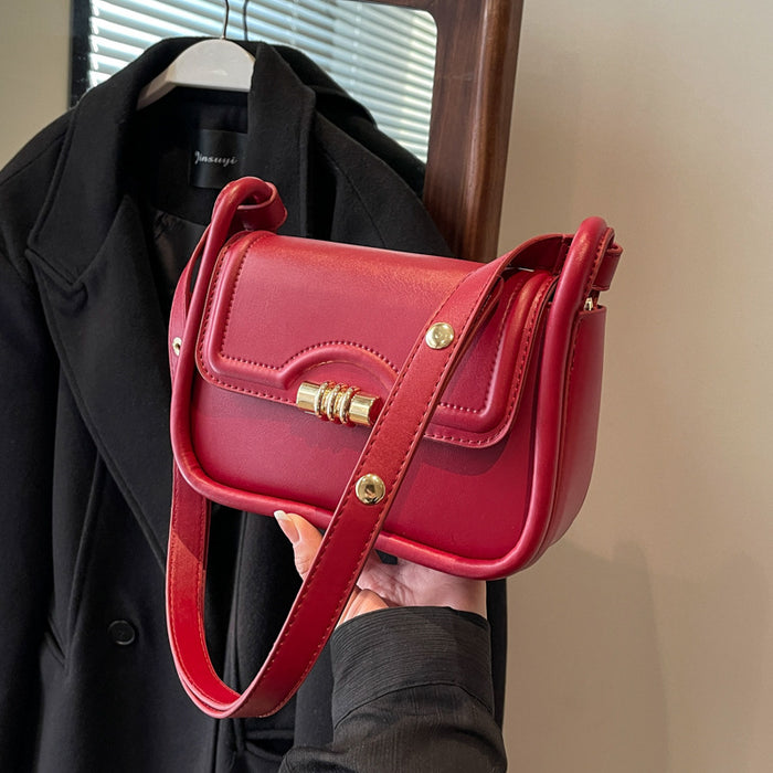 Essential Elegance Solid Shoulder Purse