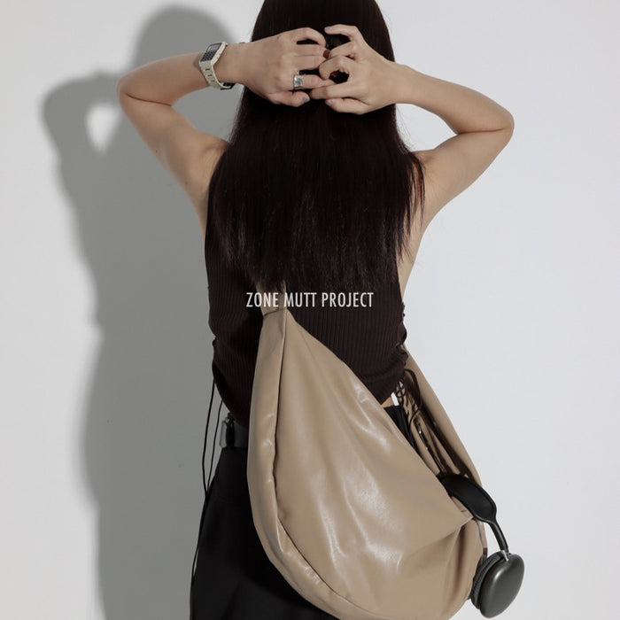 Simple Large Capacity Leather Tote Bag