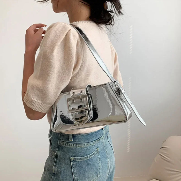 Elegant Glossy Shoulder Bag by Susan