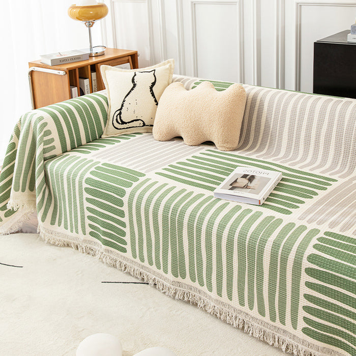 Striped Sofa Towel Anti-cat Scratch Protector