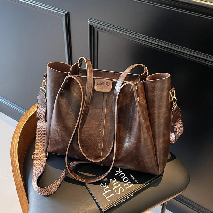 Vintage Spacious Shoulder Bag