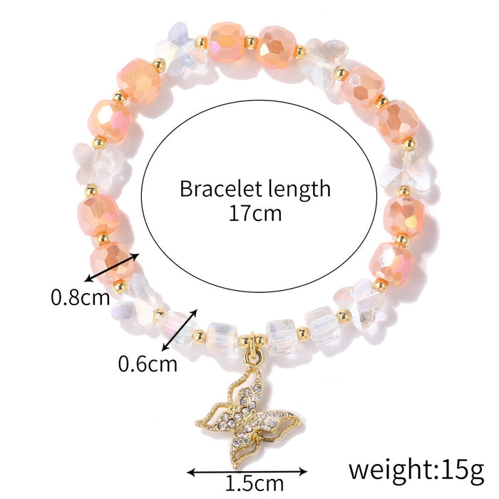 Women's Fashion Natural Crystal String Beads Bracelet