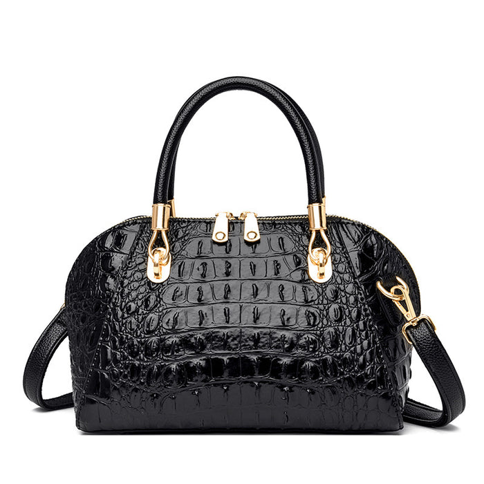 Wholesale Women Fashion Casual Gradient Crocodile Pattern Handbag