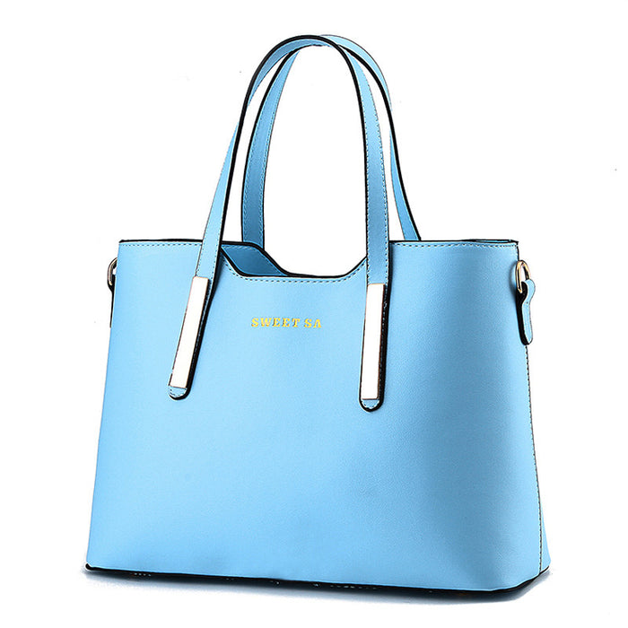 Wholesale Women Casual Simple Solid Color Large Capacity Handbag