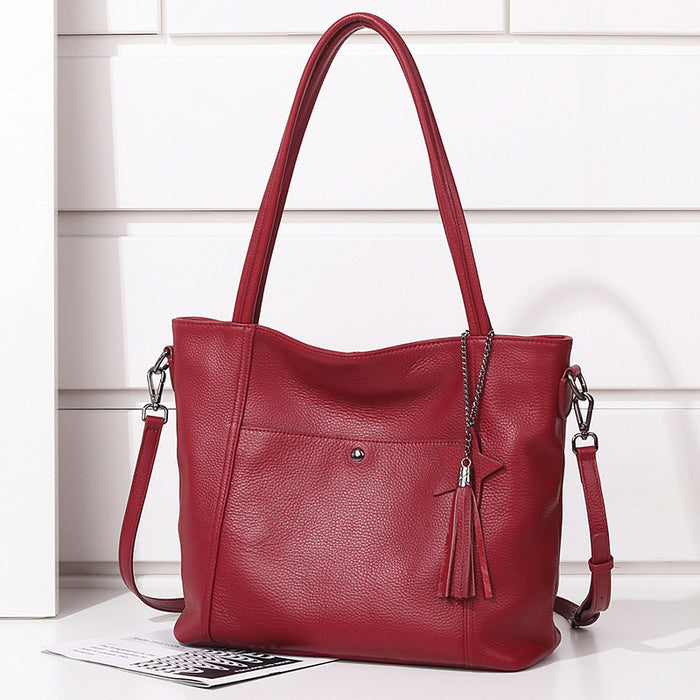Sophisticated Solid Spacious Purse