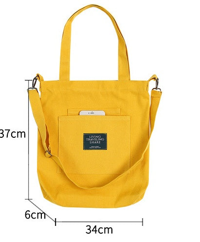 Creative Shape College Canvas Tote