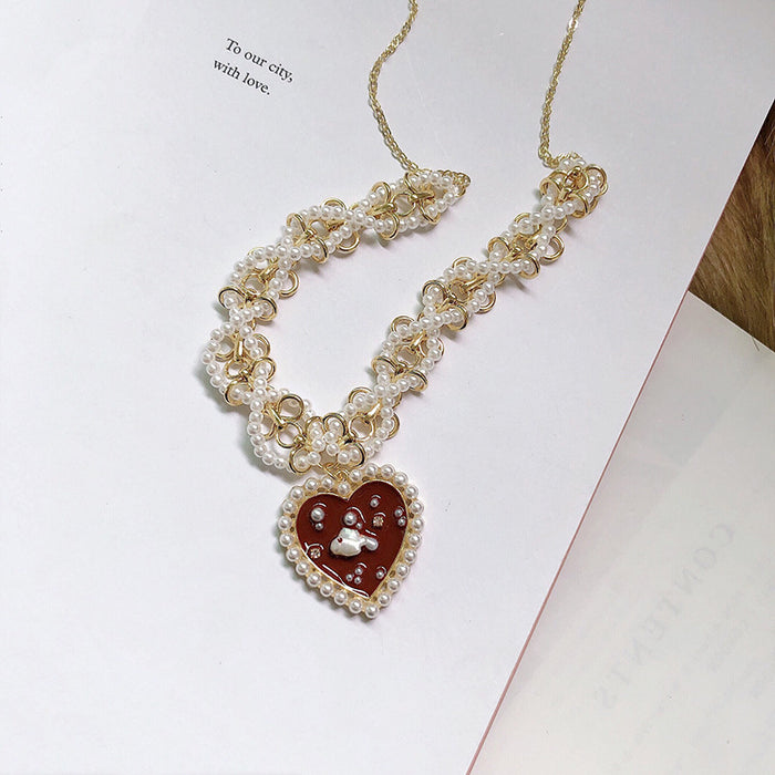 Heart-shaped clavicle chain