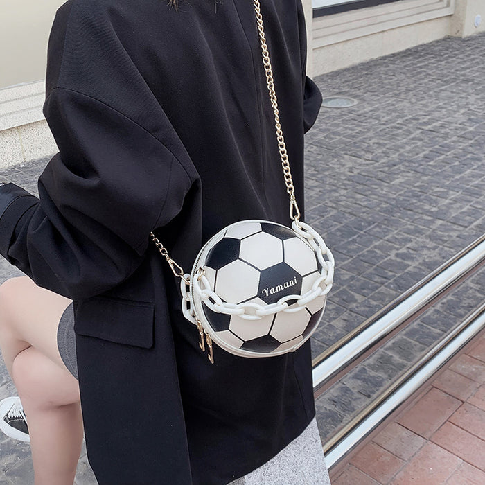 Fashionable Soccer Ball Shoulder Tote