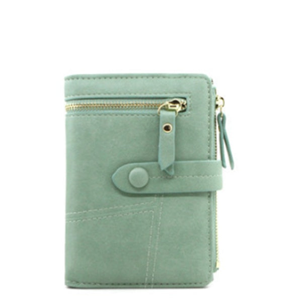 Wholesale Fashion Solid Color Zipper Wallet