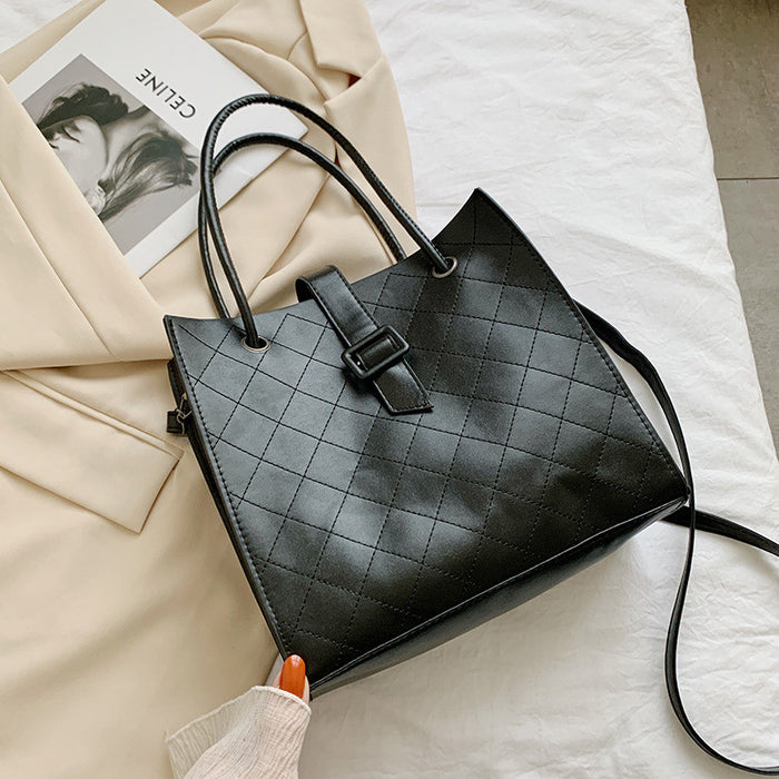 One-shoulder Small Tote Square Bag