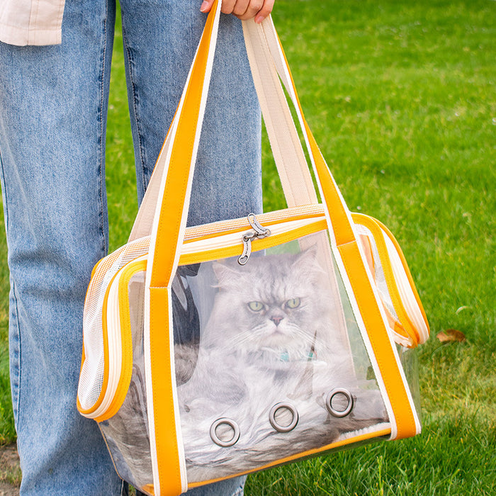 Fashionable Simple Contrast Color Pet Bag