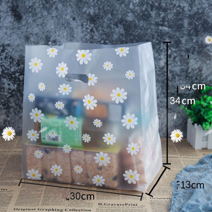 Cute Frosted Floral Wholesale Wrap Bag