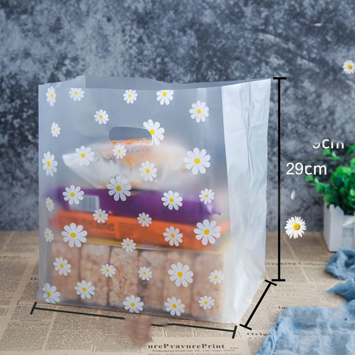 Cute Frosted Floral Wholesale Wrap Bag