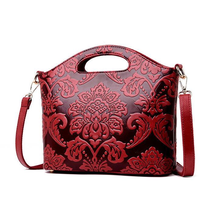 Shoulder Bag Messenger Bag Three-dimensional Embossing