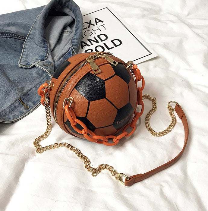 Fashionable Soccer Ball Shoulder Tote