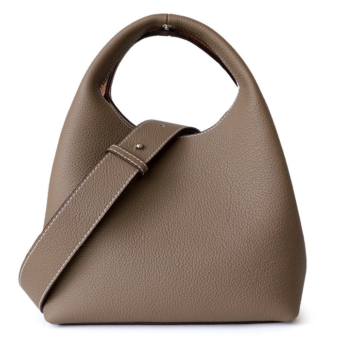 Women Fashion Creative Simple Solid Color Bucket Purses