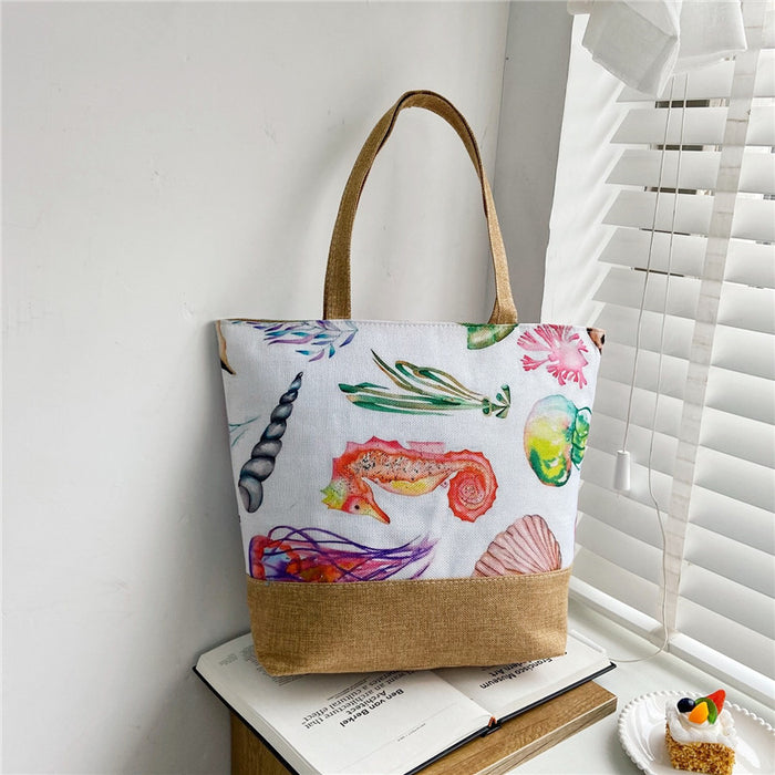 Versatile Everyday Printed Beach Shoulder Bag