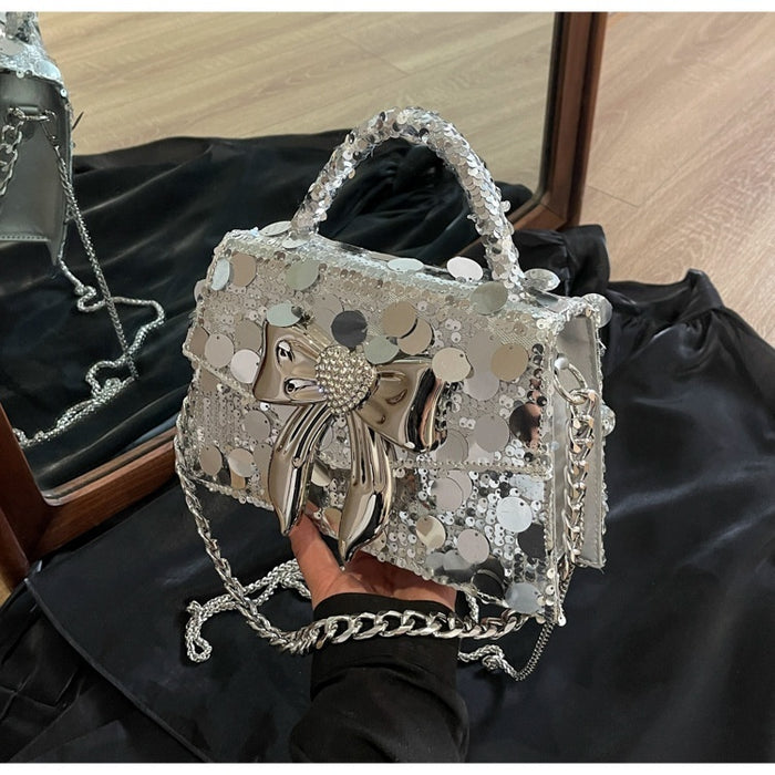 Luxury Glitter Chain Box Purse