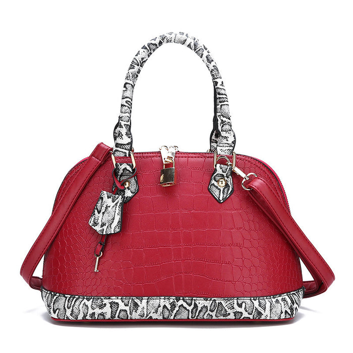 Wholesale Women Fashion Casual Crocodile Pattern Handbag