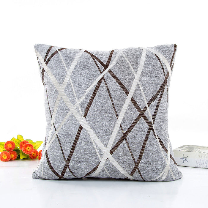 Modern simple striped cushion cover