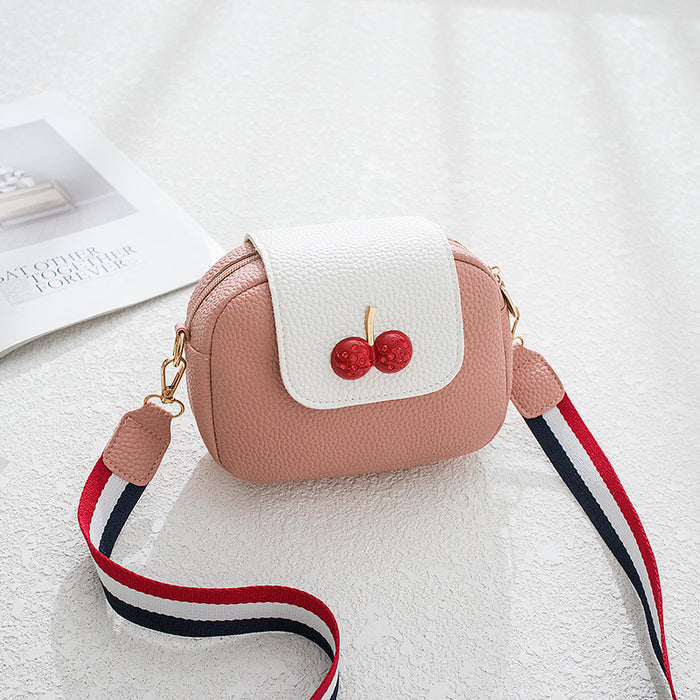 Cute Cherry Print Messenger Bag