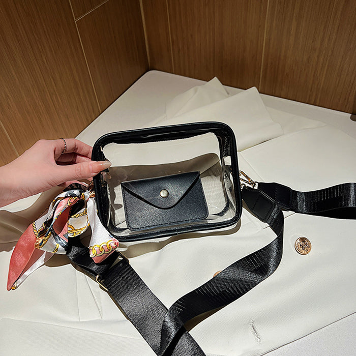 Sleek Acrylic Square Crossbody