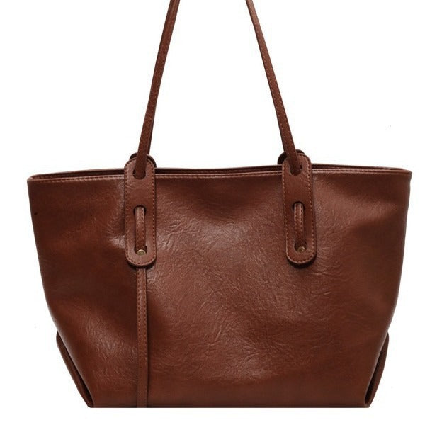 Women Casual Simple Solid Color Handbag