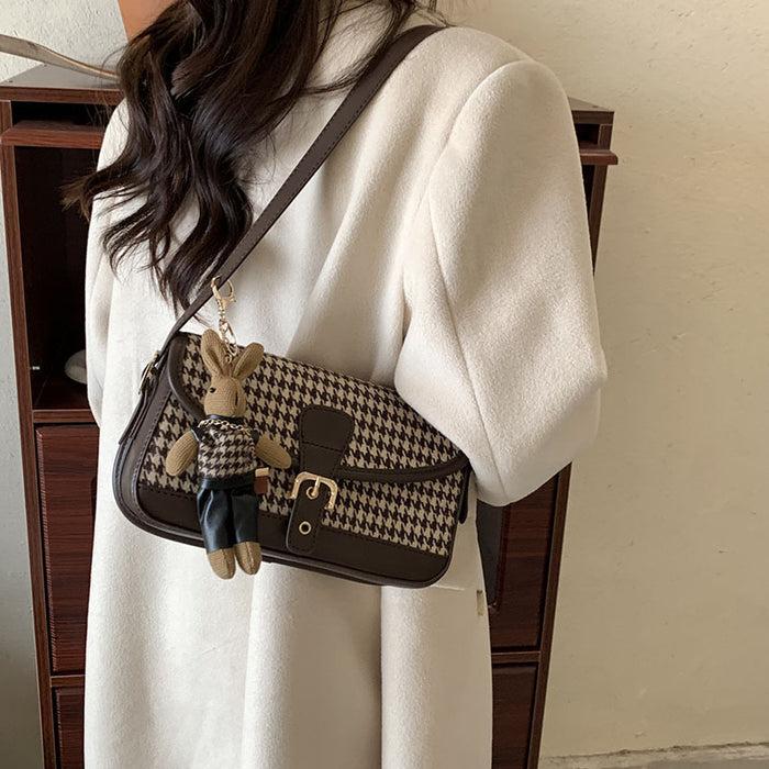 Ladies Winter Rhombus Shoulder Handbags