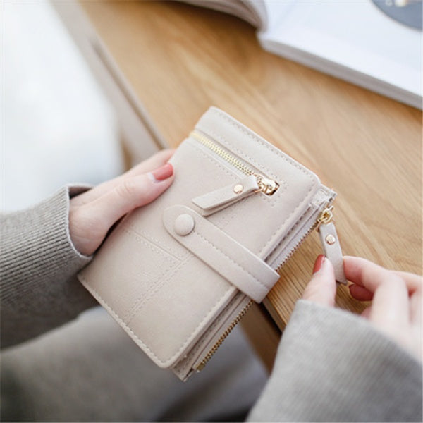 Wholesale Fashion Solid Color Zipper Wallet