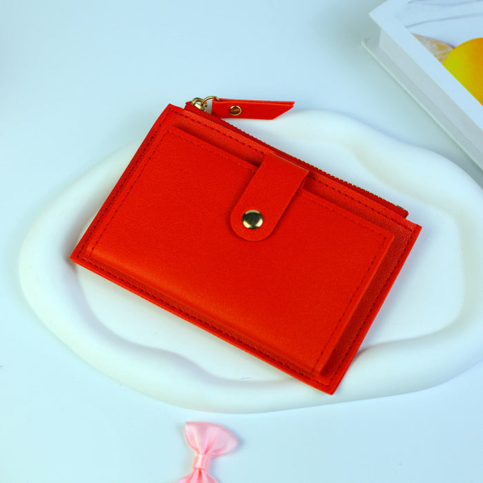 Wholesale Fashion Solid Color Multi-Function Card Bag Wallet