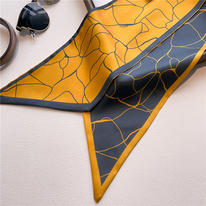 Thin Narrow Long  Silk Scarves Women's tie.