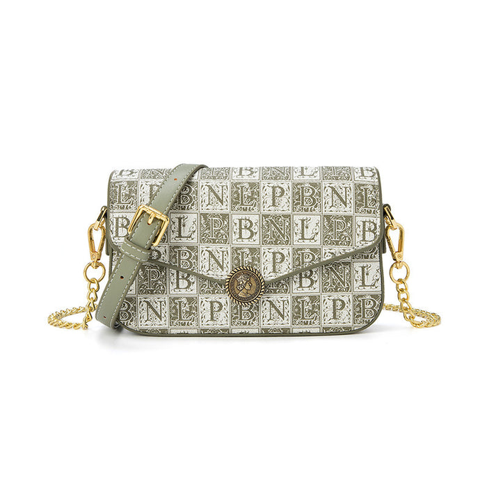 Women's Printed Chain Shoulder Messenger Bag