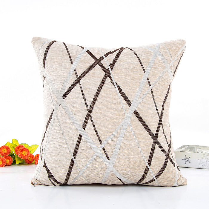 Modern simple striped cushion cover