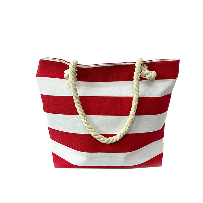 Stylish Coastal Stripe Shoulder Bag