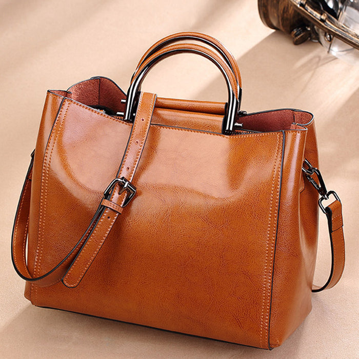 Women's Real Cowhide Multifunctional Tote