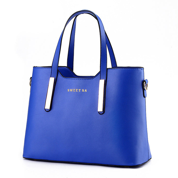 Wholesale Women Casual Simple Solid Color Large Capacity Handbag