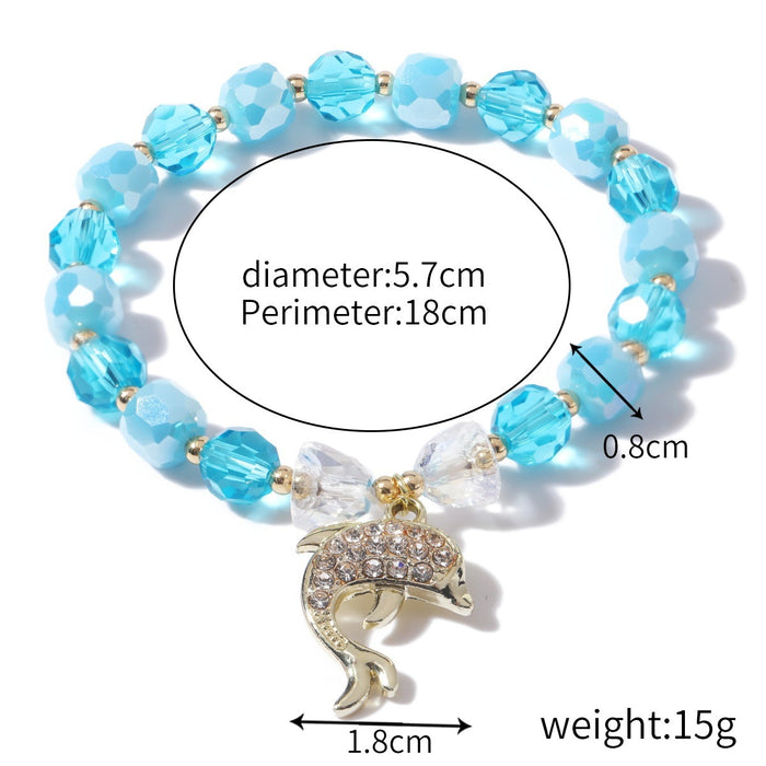 Women's Fashion Natural Crystal String Beads Bracelet