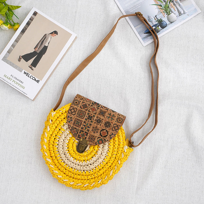 Handwoven Bohemian Circle Bag