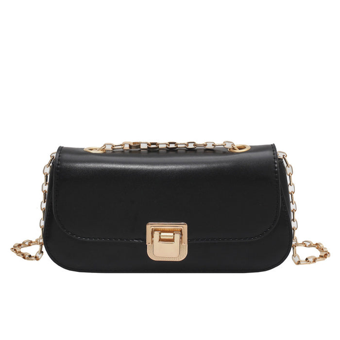 Minimalist Chain Strap Flap Shoulder Purse