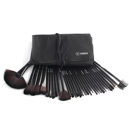 Professional 32Pcs Makeup Brush Foundation Eye Shadows Powder Blue Make Up Brushes Tools Cosmetic Bag pincel maquiagem Brushes