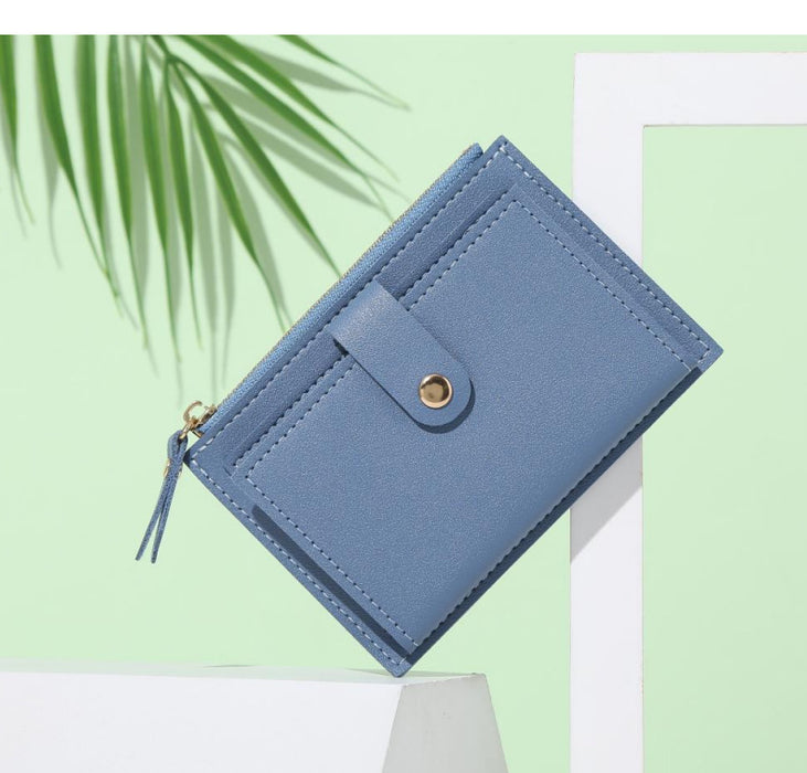 Wholesale Fashion Solid Color Multi-Function Card Bag Wallet