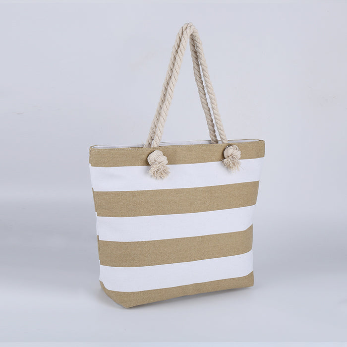 Stylish Coastal Stripe Shoulder Bag