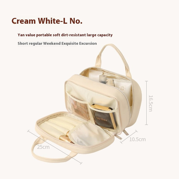 New Portable Cosmetic Bag With Handle. Large Capacity Bag For Women