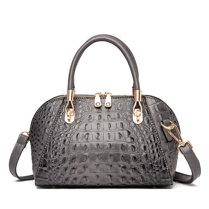 Wholesale Women Fashion Casual Gradient Crocodile Pattern Handbag