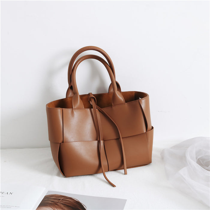 Trendy Oversized PU Leather Carryall